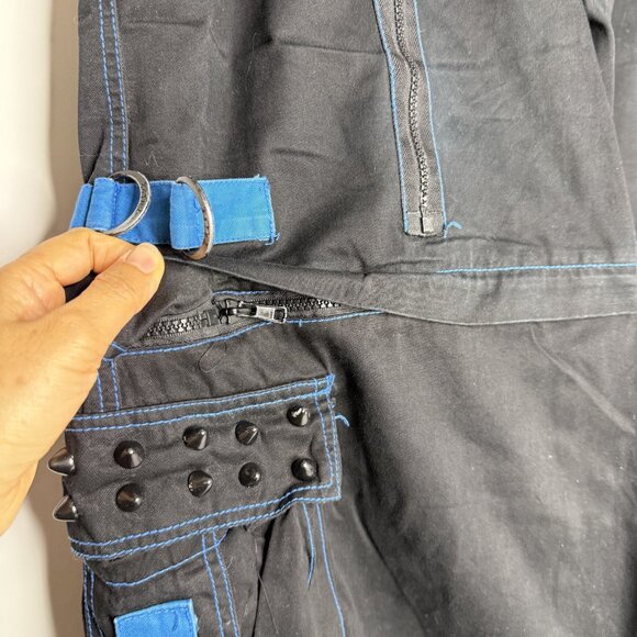 Tripp NYC Y2K Wide Leg Baggy Bondage Pants 2X Convertible Skater Punk Rave Goth - Picture 7 of 16